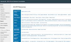 Canvas LMS REST API
